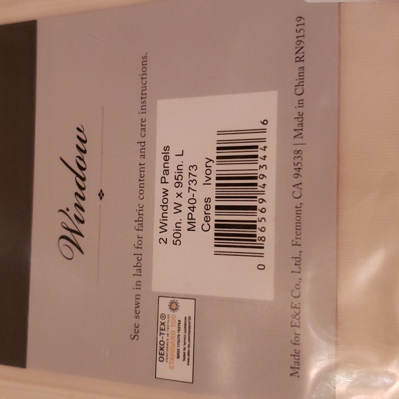 Madison Park DIY Twisted Tab Sheer Curtain Panels - NWT - Picture 5 of 5